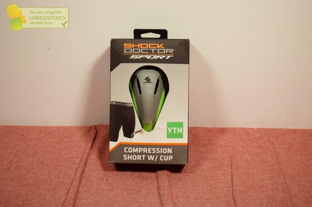 Shock Doctor Compression Shorts with Cup Youth Black